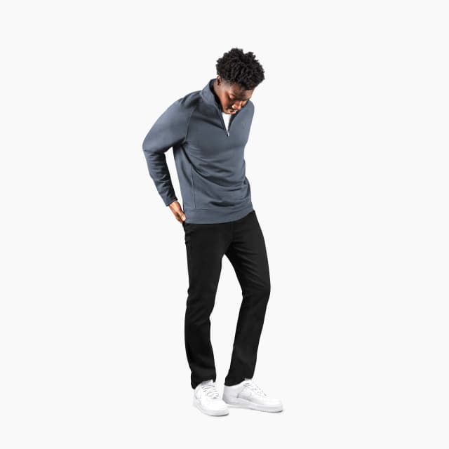 Pullover Chill con media cremallera para hombre — Gris