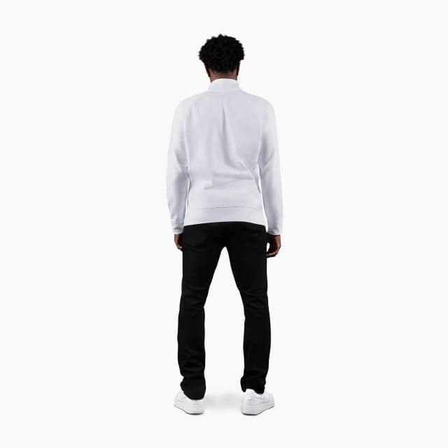 Pullover Chill con media cremallera para hombre — Blanco