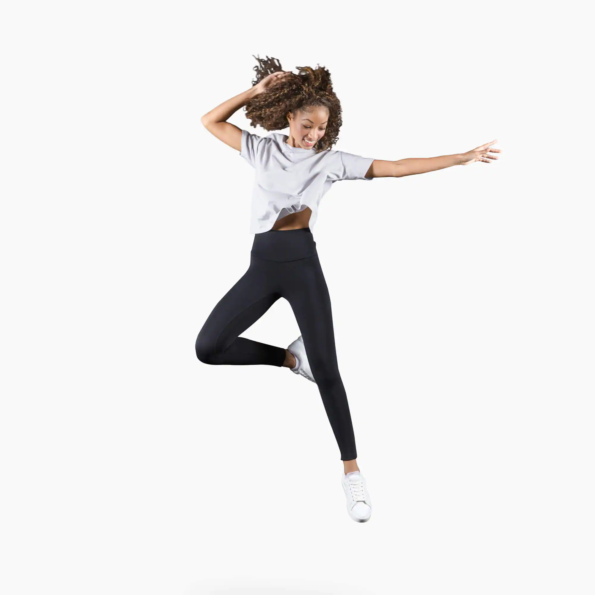 Camiseta cropped de manga corta Turbine para mujer